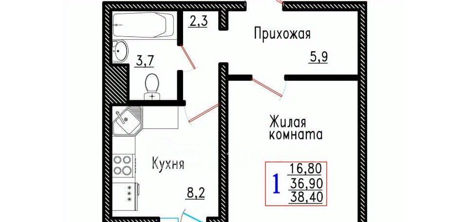 квартира г Воронеж р-н Советский ул Острогожская 166/3 фото 1