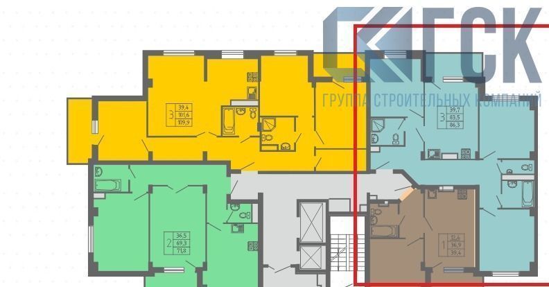 квартира г Воронеж р-н Коминтерновский ул Историка Костомарова 46/2 фото 1