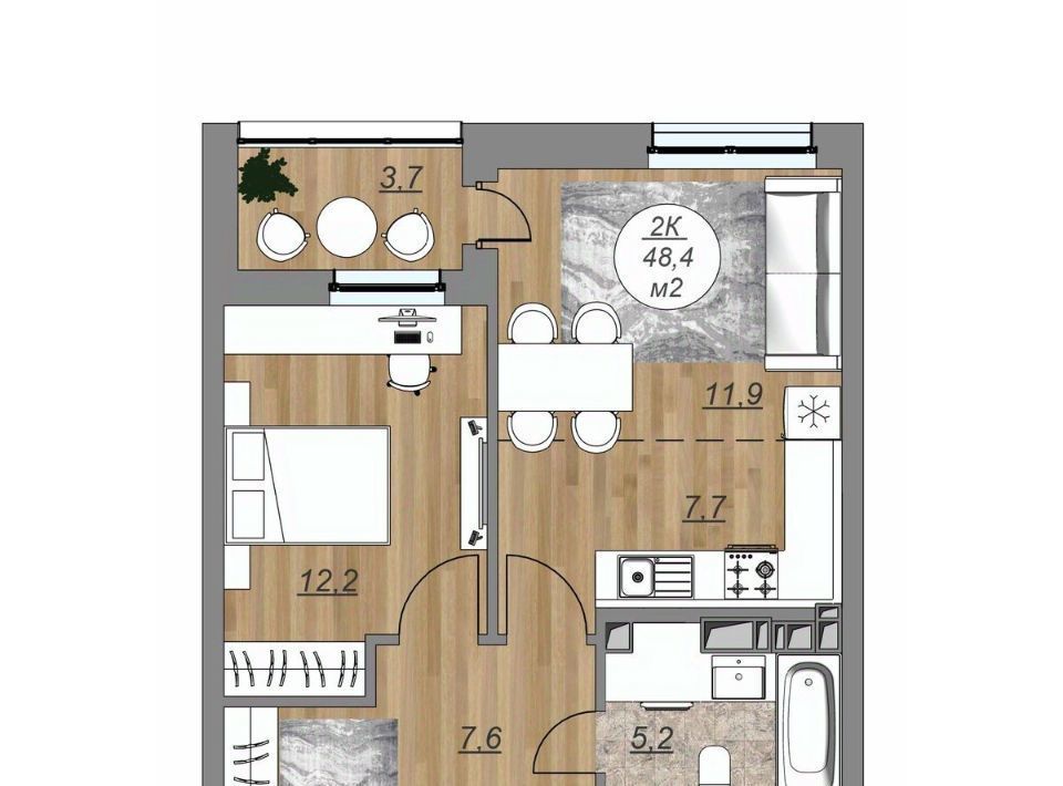 квартира г Петрозаводск Древлянка-9 Древлянка-2 ЖК «Каскад» фото 1