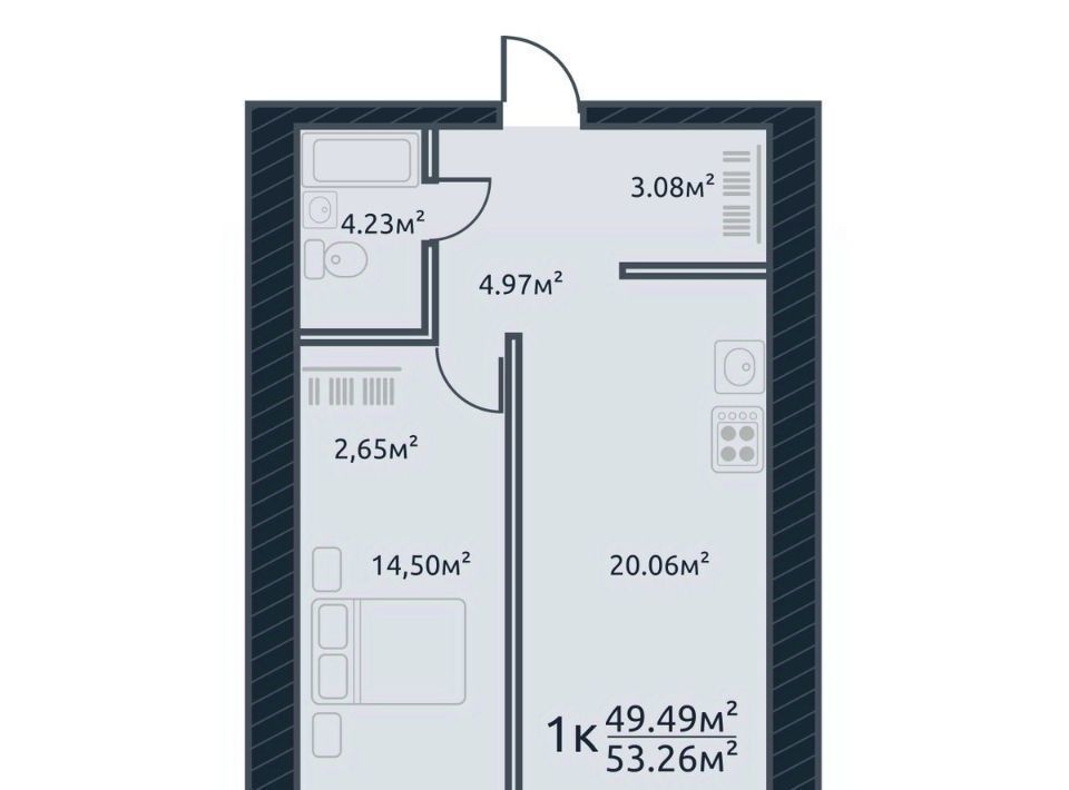 квартира г Томск р-н Кировский ул Аркадия Иванова 21 фото 1