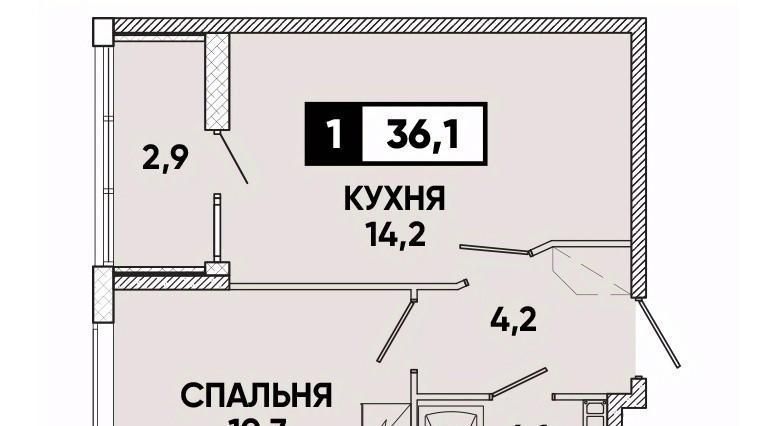 квартира г Ставрополь р-н Промышленный пр-кт Российский 12к/1 фото 1