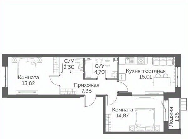 квартира г Москва ЖК Аквилон Митино направление Ленинградское (северо-запад) ш Пятницкое к 4 фото 1