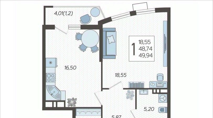 квартира г Краснодар р-н Карасунский ул Уральская 100/8 фото 1