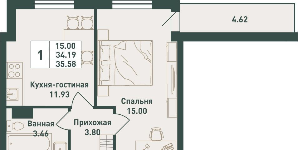 квартира р-н Всеволожский п им Свердлова мкр 1-й Рыбацкое фото 1