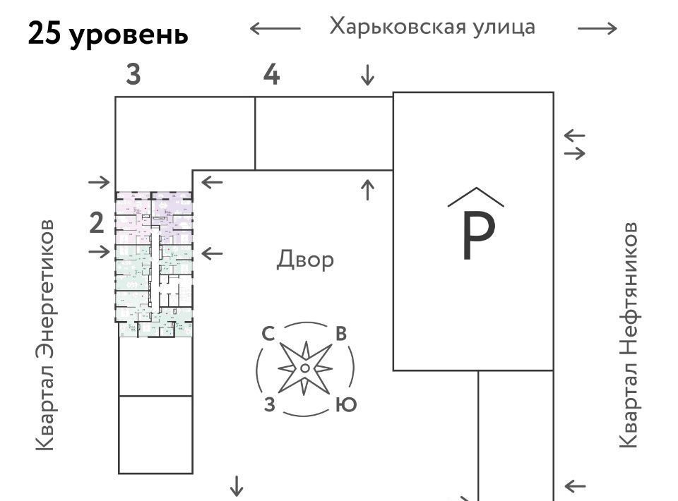 квартира г Тюмень р-н Ленинский Букино ул Харьковская 72б Ленинский административный округ фото 3