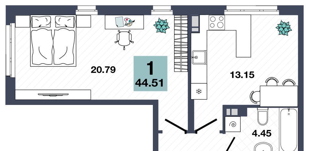 квартира г Тюмень р-н Калининский ул 9 Января 160к/1 фото 1