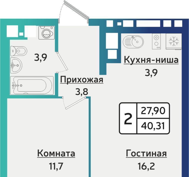 квартира г Ижевск р-н Устиновский Восточный пер Седьмой ЖК Берша Сити жилрайон фото 1