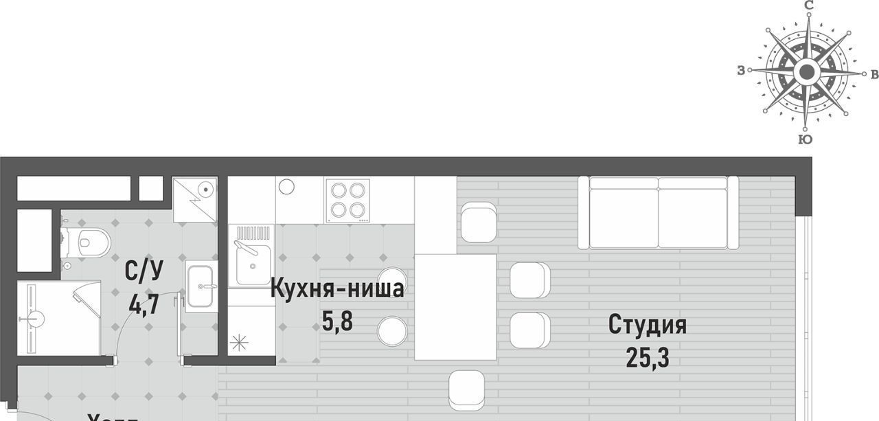 квартира г Москва метро Сокольники ул Матросская Тишина 10 район Сокольники фото 1