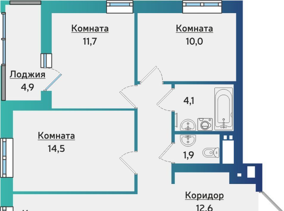 квартира г Ижевск р-н Устиновский Артнова ЖК фото 1