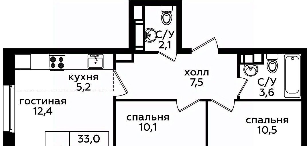 квартира г Москва п Сосенское пр-кт Куприна 30к/9 метро Бунинская аллея фото 1