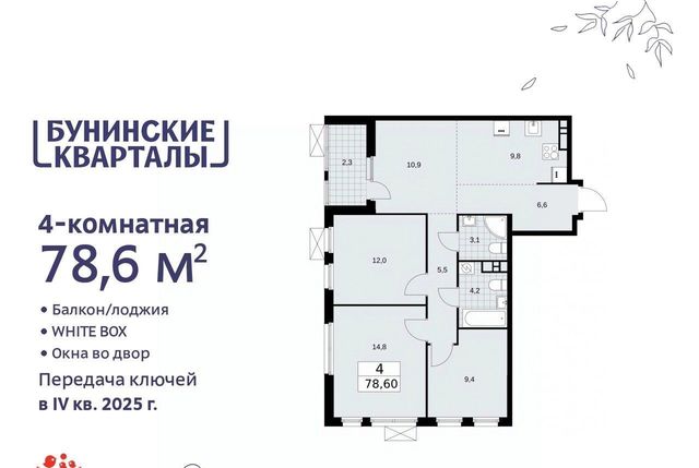 г Москва п Сосенское метро Бунинская аллея № 191 кв-л фото