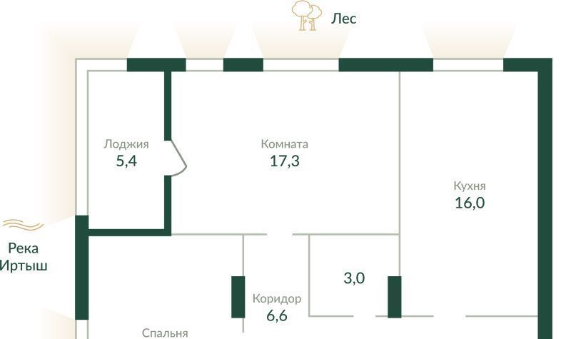 квартира г Омск р-н Советский ул Красный Путь 155к/3 фото 1