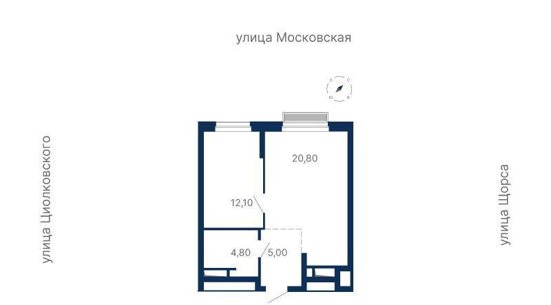 квартира г Екатеринбург Чкаловская Южный ЖК «Парк Столиц» жилрайон фото 1