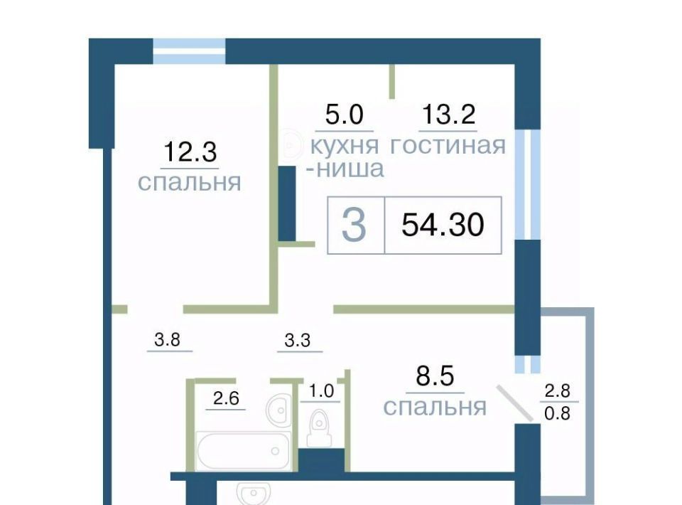 квартира г Красноярск р-н Железнодорожный ул Дубровинского фото 1