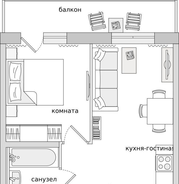 квартира р-н Всеволожский п Бугры ЖК Новые Горизонты Девяткино фото 1