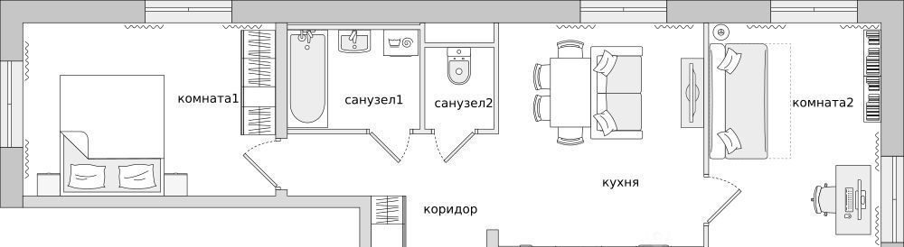 квартира р-н Всеволожский п Бугры ЖК Новые Горизонты Девяткино фото 1