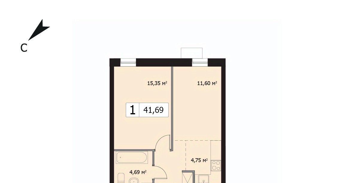 квартира г Москва метро Бульвар Рокоссовского ул 3-я Гражданская 35к/2 фото 1