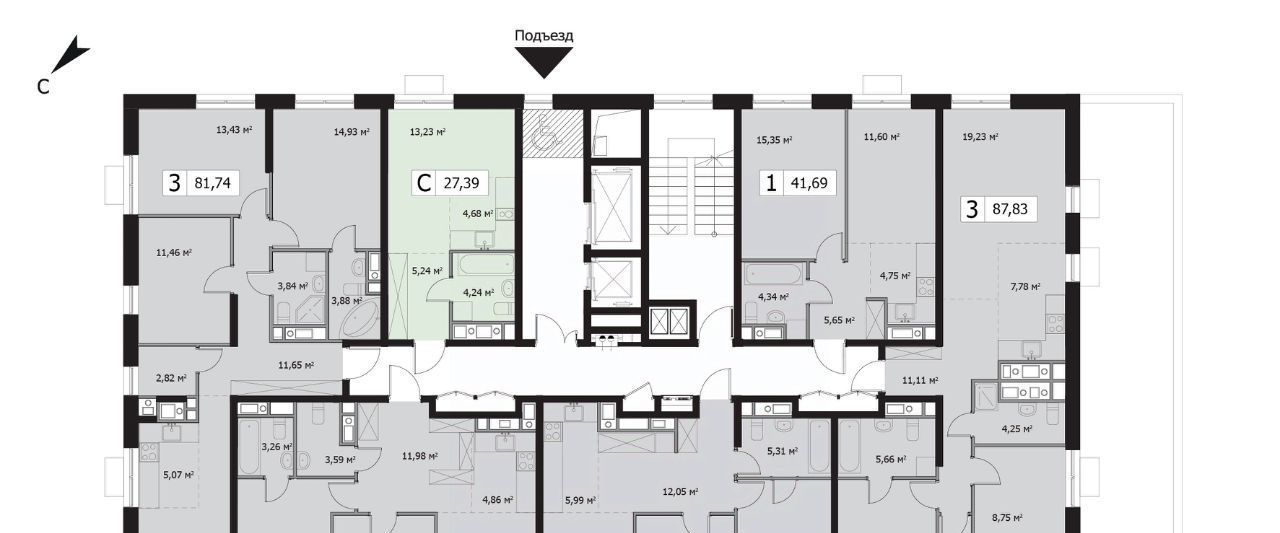 квартира г Москва метро Бульвар Рокоссовского ул 3-я Гражданская 35к/2 фото 2