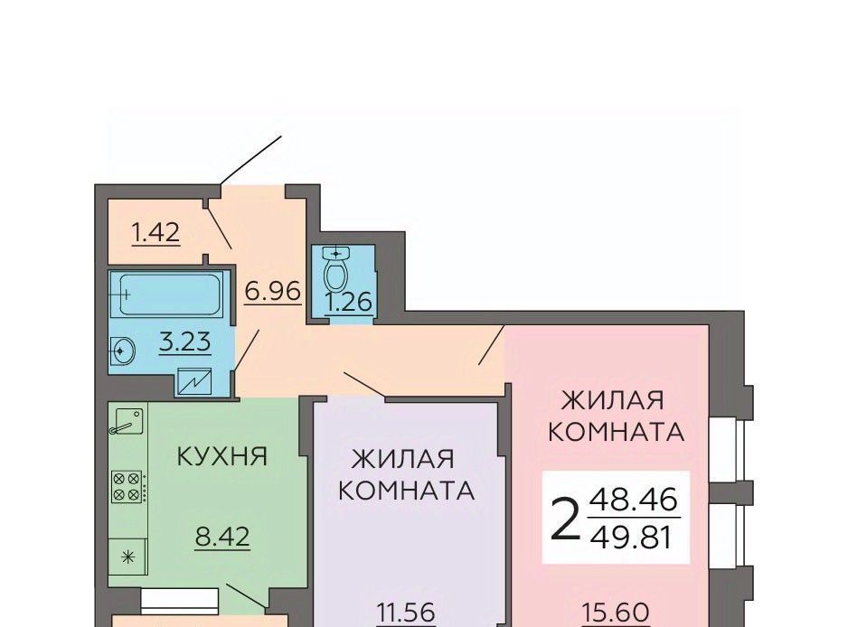 квартира г Воронеж р-н Железнодорожный Придача ул Гаршина 21 Придача кв-л фото 1