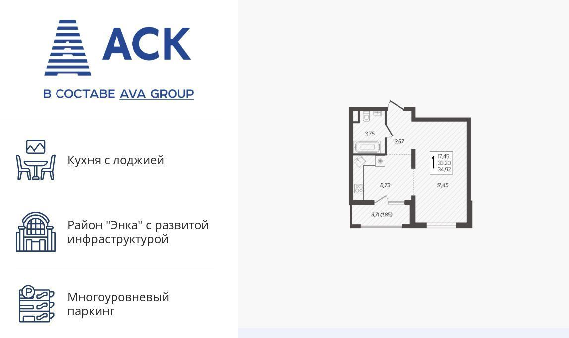 квартира г Краснодар р-н Прикубанский ул Питерская 40/1 Прикубанский округ фото 1