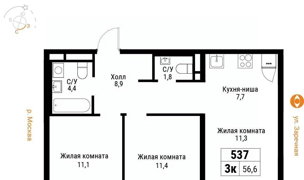 квартира г Москва метро Фили ул Большая Филёвская 3к/2 район Филёвский Парк фото 1