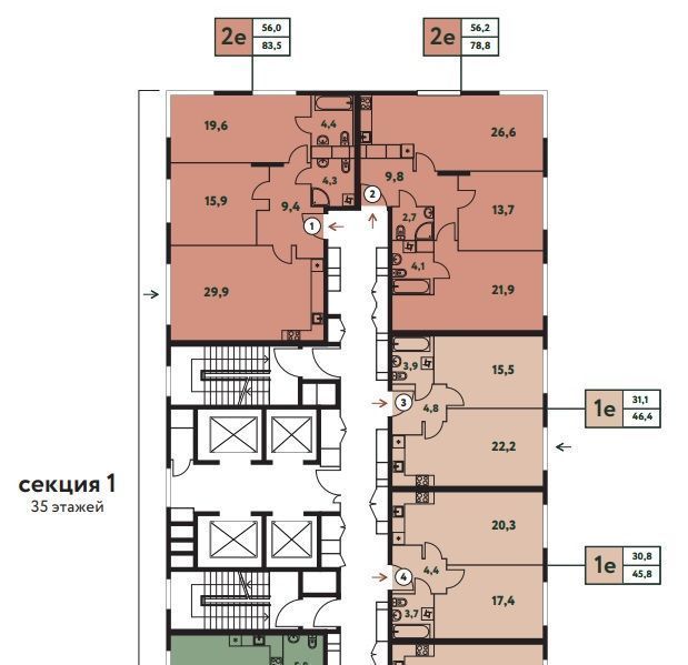 квартира г Москва метро Беломорская ул Фестивальная 15к/25 фото 2