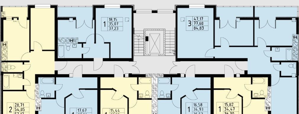 квартира г Калининград р-н Московский ул Аллея смелых 204к/1 фото 2