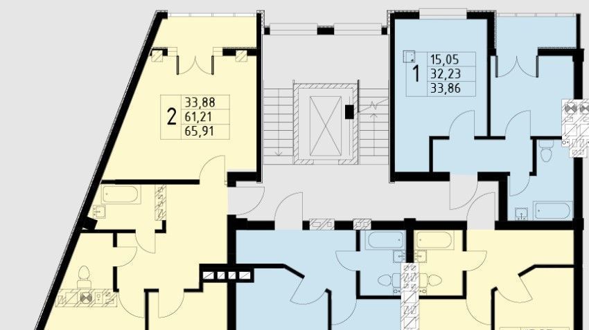 квартира г Калининград р-н Московский ул Аллея смелых 204к/1 фото 2