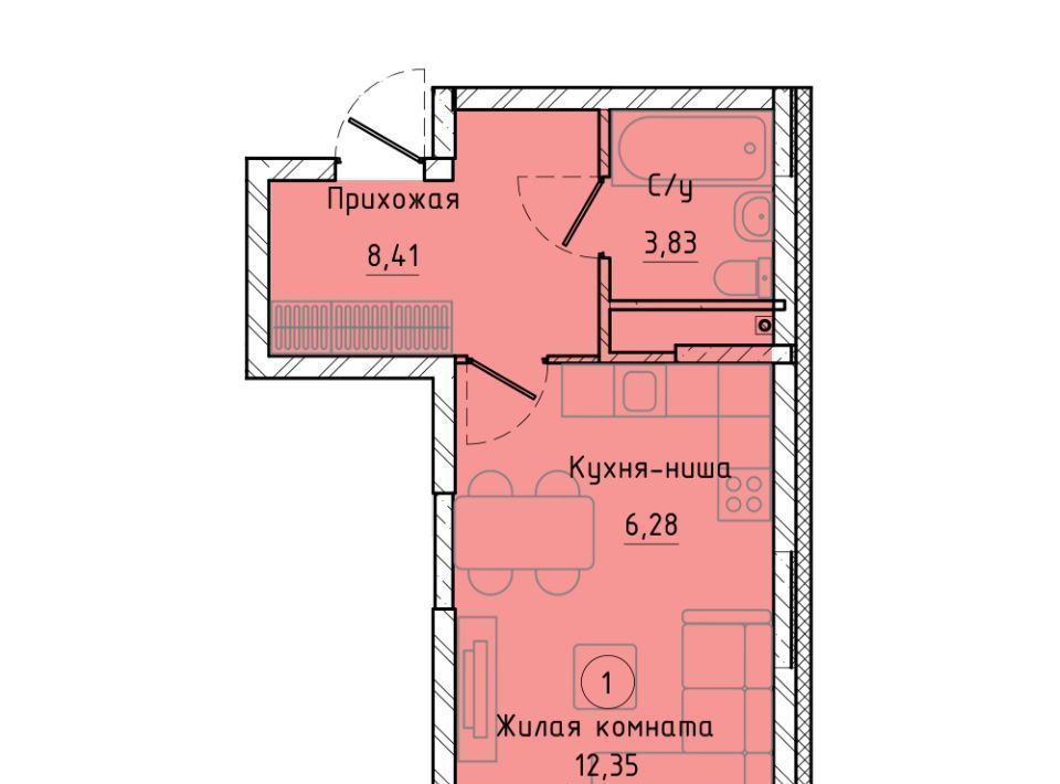 квартира г Екатеринбург Чкаловская ул Ткачей 6 фото 1