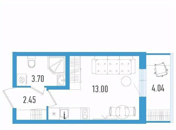 квартира г Санкт-Петербург п Шушары ЖК Аэросити-3 метро Купчино фото 1