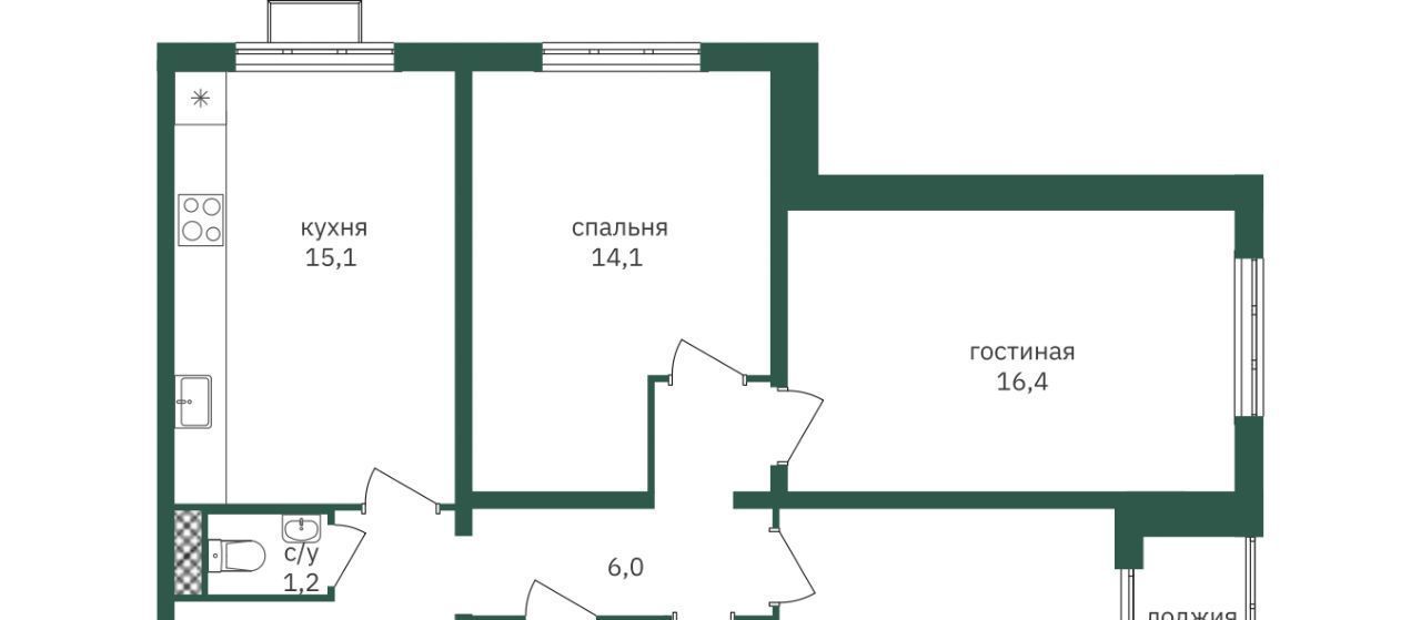 квартира г Москва метро Лесопарковая ЖК «Зеленая вертикаль» 4 фото 1