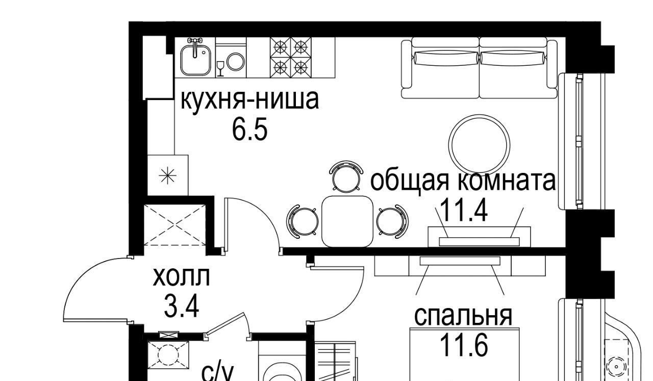 квартира г Москва метро Электрозаводская Басманный наб Семеновская 3 фото 1