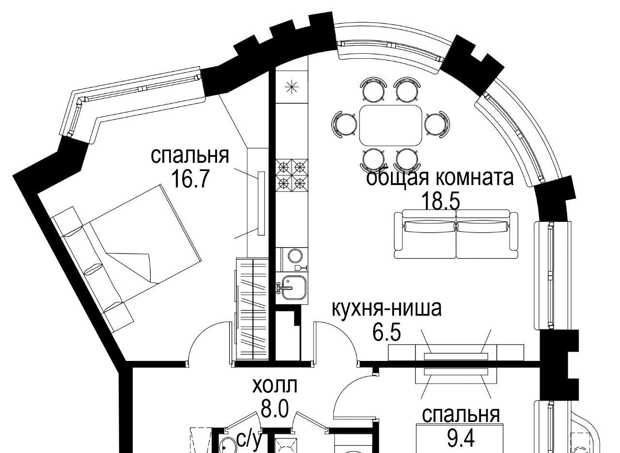 квартира г Москва метро Электрозаводская Басманный наб Семеновская 3 фото 1