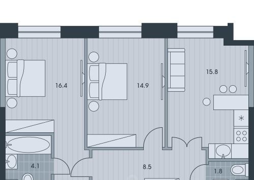 квартира г Москва Обручевский ул Обручева 23с/3 Воронцовская фото 1