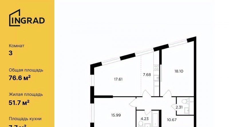 квартира г Москва метро Кунцевская ул Петра Алексеева 12к/4 фото 1