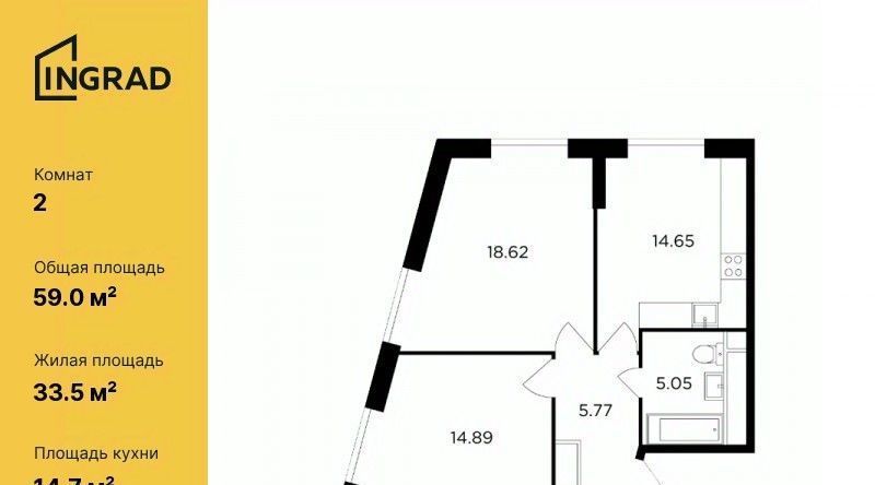 квартира г Москва Давыдково ул Петра Алексеева 12к/5 фото 1