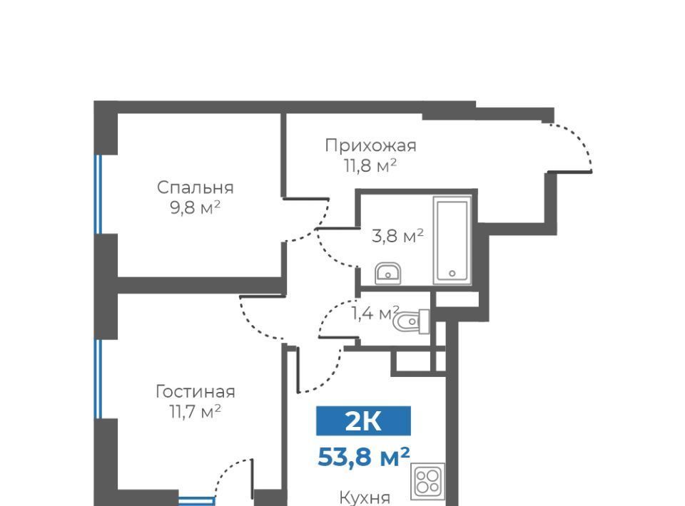 квартира г Тюмень р-н Калининский ул Интернациональная 197в фото 1