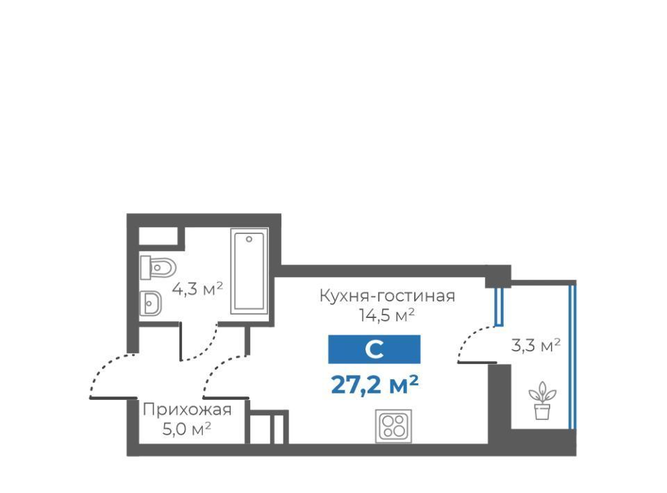 квартира г Тюмень р-н Калининский ул Интернациональная 197б фото 1