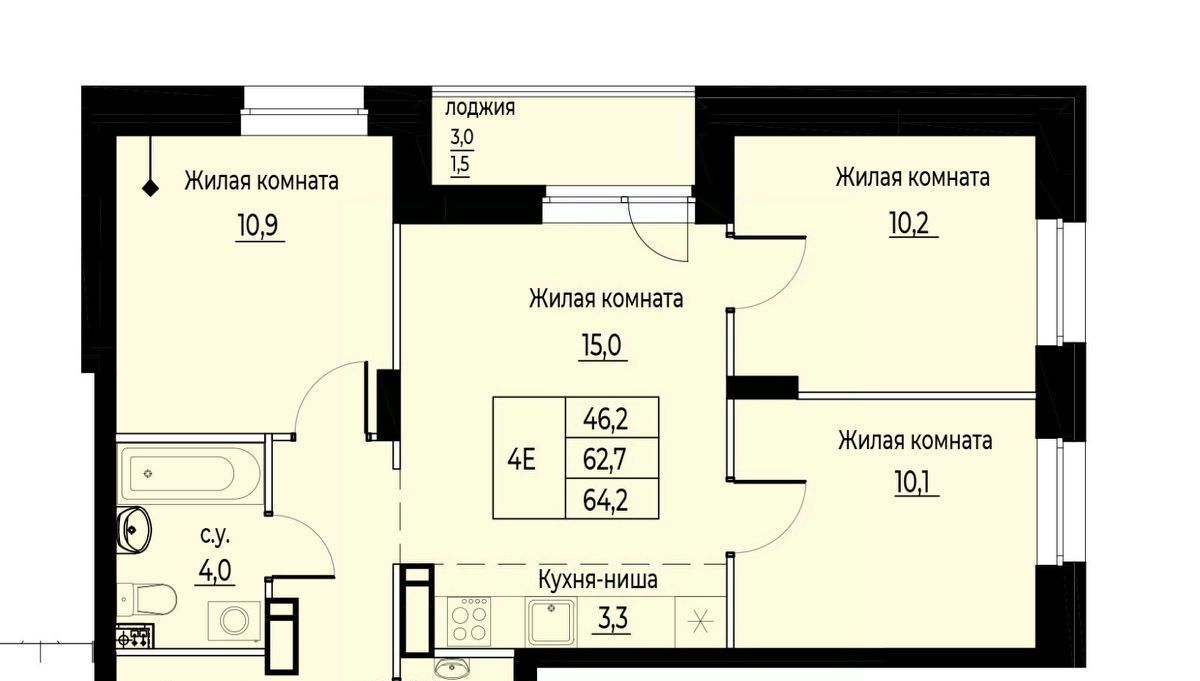 квартира р-н Пермский д Кондратово фото 1