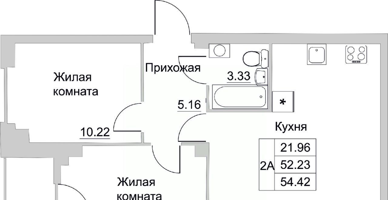 квартира р-н Псковский д Борисовичи ул Героя России Досягаева 3 Завеличенская волость фото 1