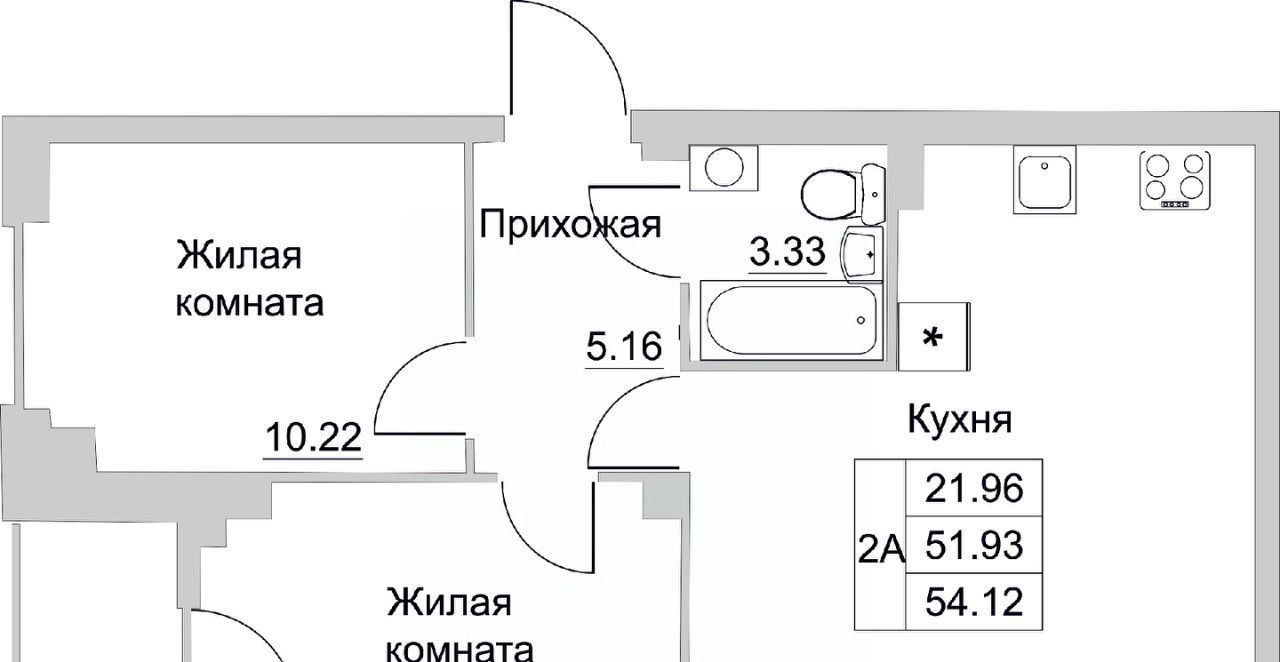 квартира р-н Псковский д Борисовичи ЖК «Европа» Завеличенская волость фото 1