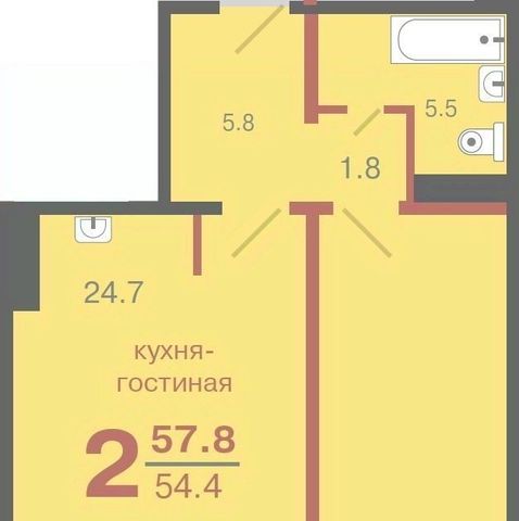 квартира г Красноярск р-н Кировский ул Апрельская 4б фото