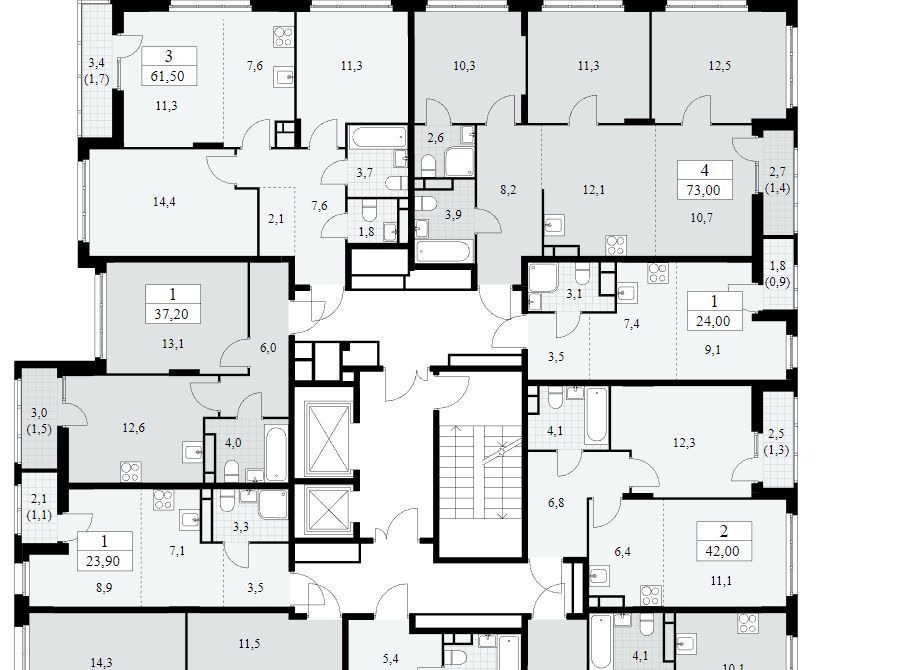 квартира г Москва п Сосенское ЖК Скандинавия метро Бунинская аллея к 36. 2.1 фото 2