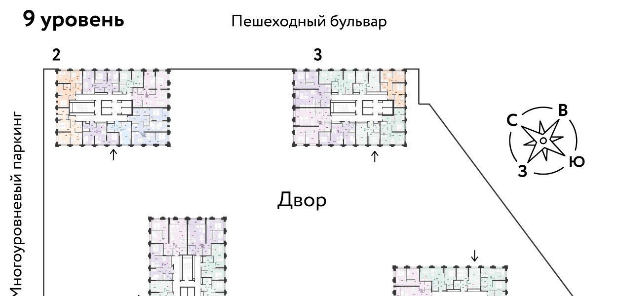 квартира г Тюмень р-н Ленинский Дорожный ул Тимофея Чаркова 93 ЖК Звёздный Ленинский административный округ фото 2