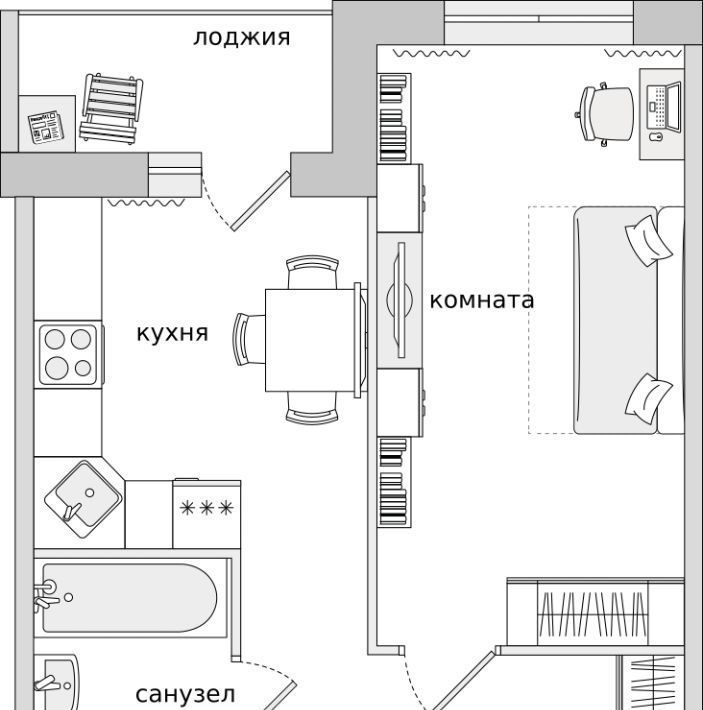 квартира г Санкт-Петербург п Парголово 2-е Парголово тер Пригородный метро Академическая фото 1