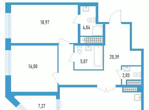 квартира г Санкт-Петербург метро Московская ЖК Дефанс округ Гагаринское фото 1