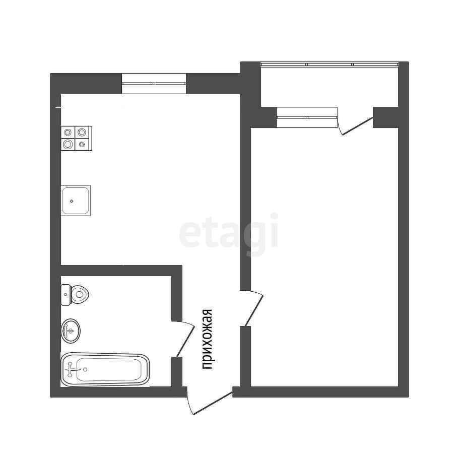 квартира г Оренбург р-н Ленинский ул Уральская 2/17 фото 7