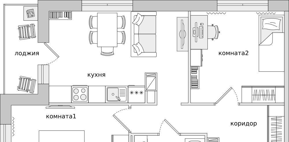 квартира г Санкт-Петербург п Парголово 2-е Парголово тер Пригородный метро Академическая фото 1