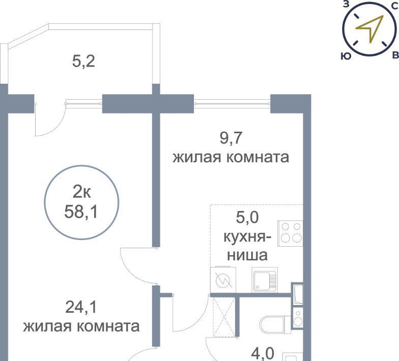 квартира г Сургут ул Александра Усольцева 6 36-й фото 1