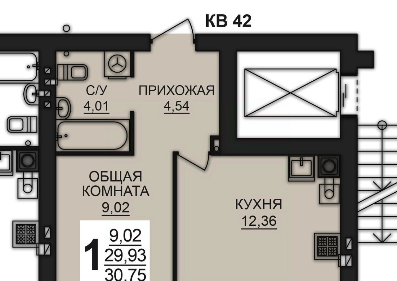 квартира р-н Ивановский д Дерябиха Богданихское с/пос, 80 фото 1